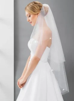 Voile de mariée perles cristales