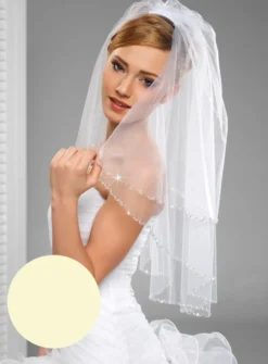 Voile de mariée perles ondulées