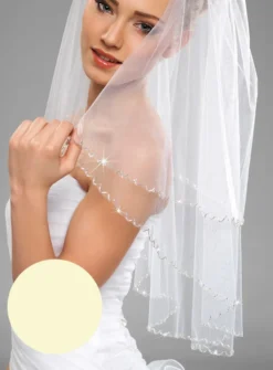 Voile de mariée perles ondulées