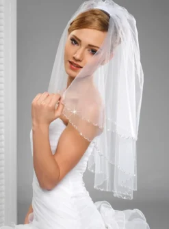 Voile de mariée perles ondulées
