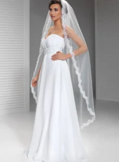 Voile de mariée vierge broderie