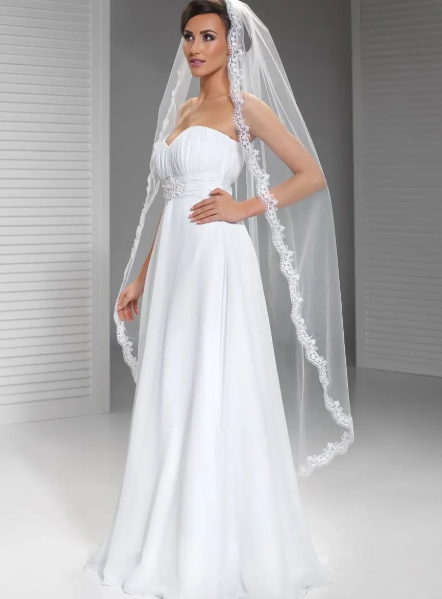 Voile de mariée vierge broderie