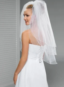 Voile de mariée 3 volants couture